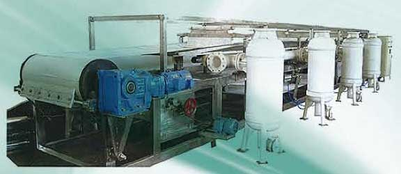 DU Series of horizontal belt vacuum filter
